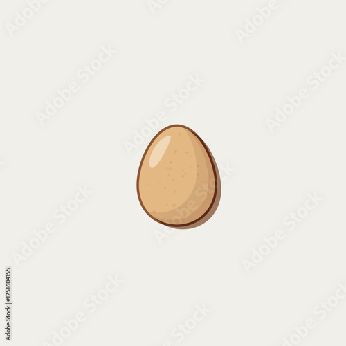 Chicken egg in flat design
