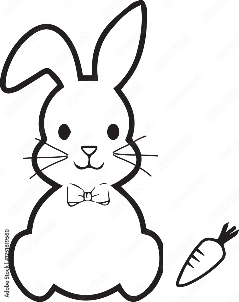 Fototapeta premium Bunny vector file download | Any changes can be possible