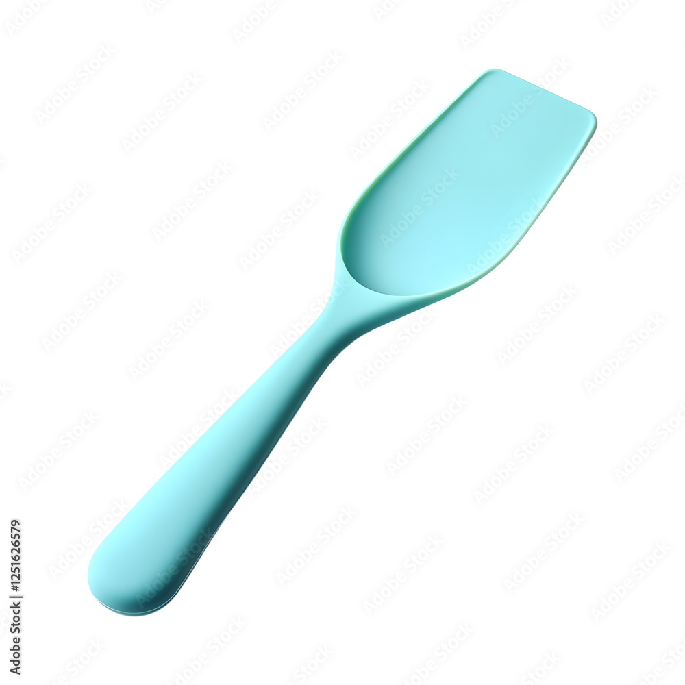 Vibrant Silicone Dough Scraper with Handle Isolated on Transparent Background Vibrant Silicone Dough Scraper with Handle Isolated on Transparent Background