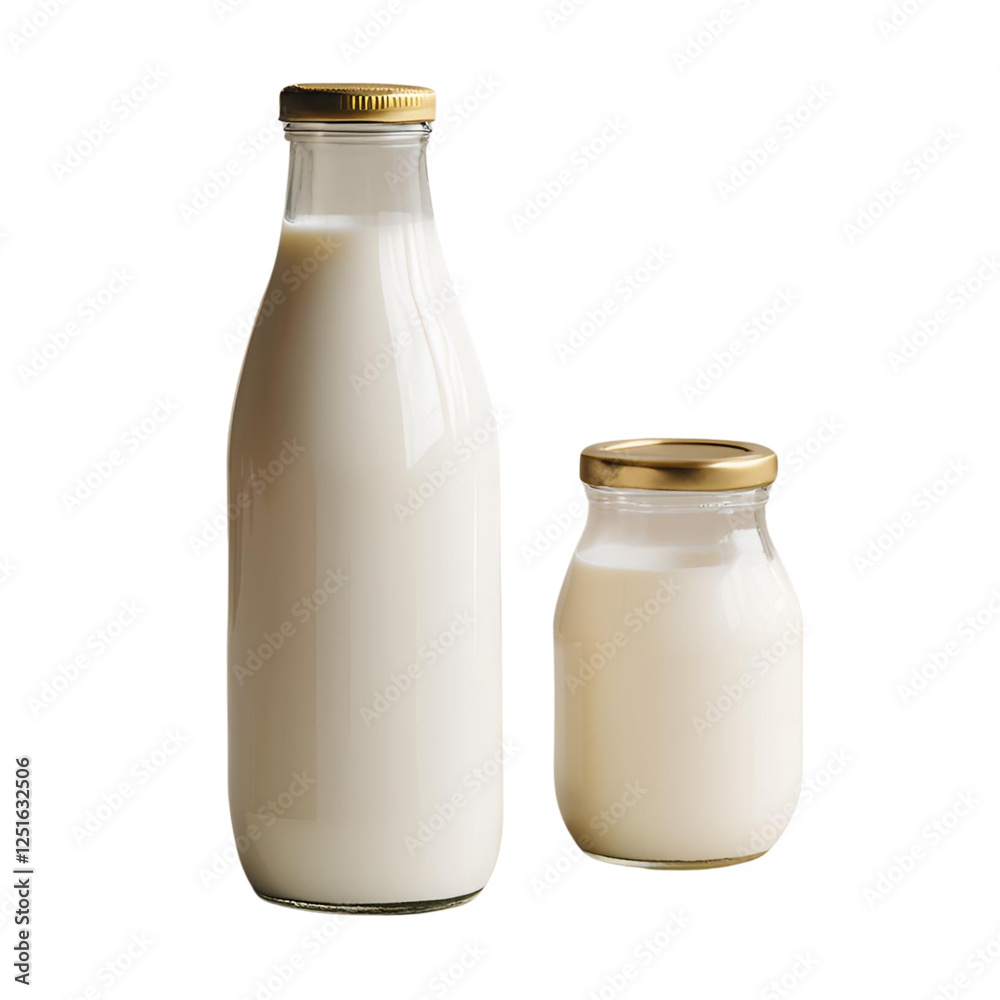 bottle of milk ; isolated on a transparent background bottle of milk ; isolated on a transparent background