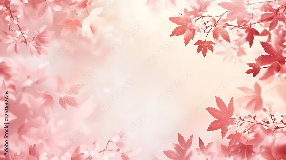 Fototapeta premium colorful autumn scene with leaves pictures