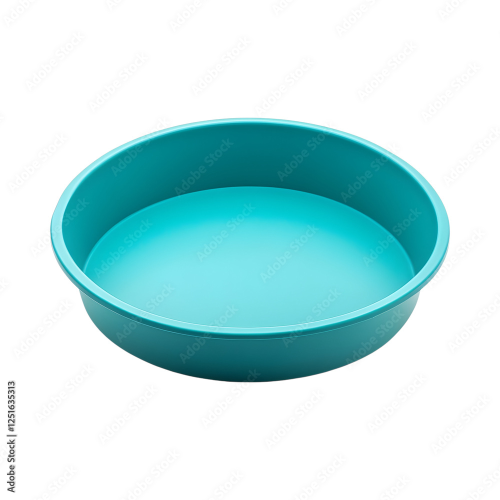 Vibrant Silicone Round Cake Pan Isolated on Transparent Background Vibrant Silicone Round Cake Pan Isolated on Transparent Background