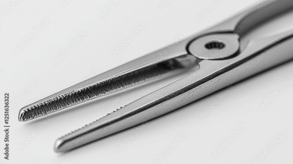 Metal tweezers, isolated on transparent or white background Metal tweezers, isolated on transparent or white background
