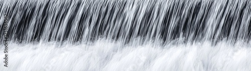 Waterfalls cascading down dam, nature's power, powerful flow