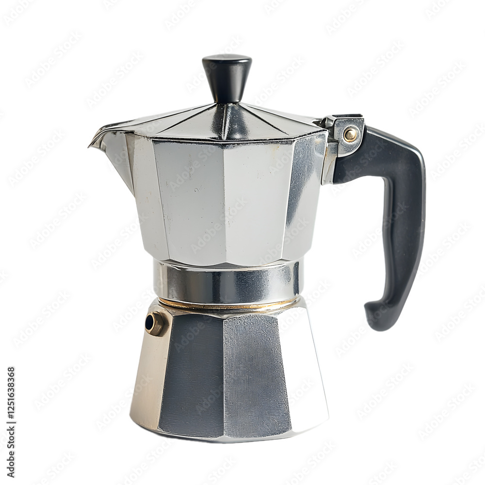 classic moka pot isolated die cut classic moka pot isolated die cut