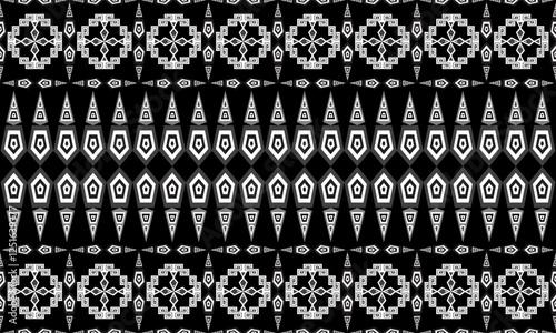 Geometric ethnic seamless pattern traditional. American, Mexican style. Aztec tribal ornament print. Design for background, wallpaper, illustration, fabric, clothing, carpet, batik, embroidery.
