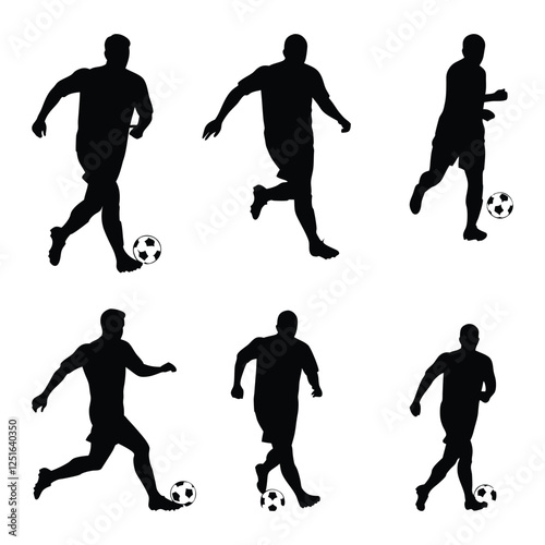 Soccer silhouette bundle set 2025