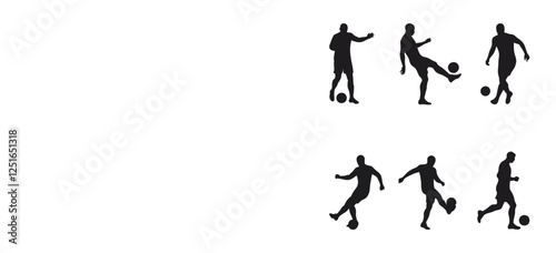 Soccer silhouette bundle set 2025