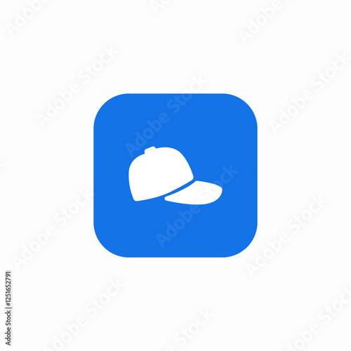baseball hat icon sign vector