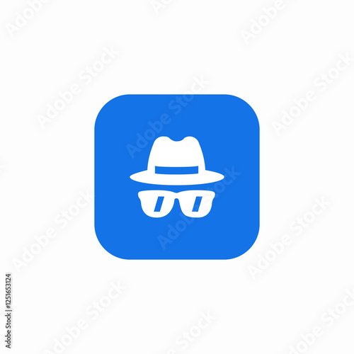 anonymous browsing icon sign vector