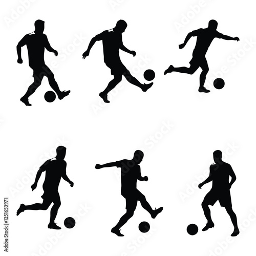 Soccer silhouette bundle set 2025