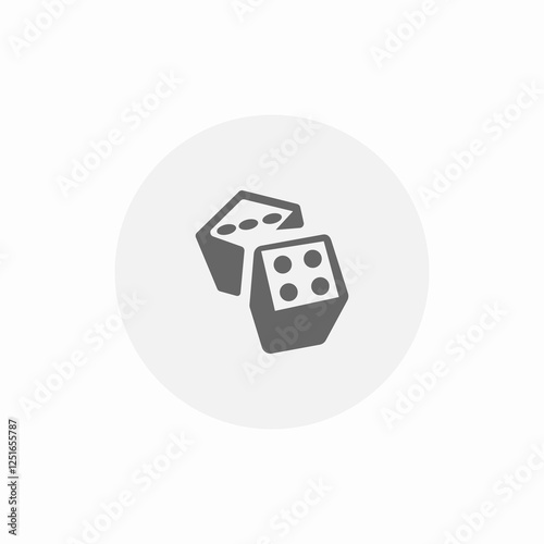 dice games icon sign vector