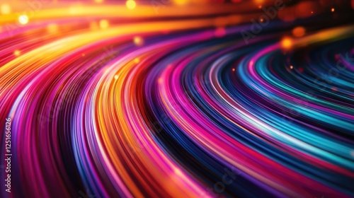 A close-up view of a high-speed digital printing machine in operation.
