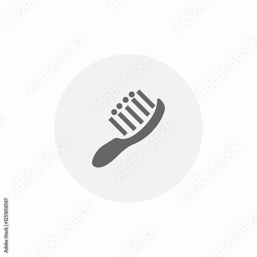 hair brush icon sign vector