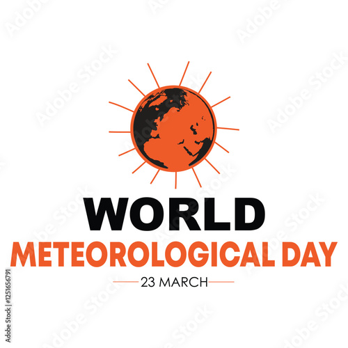 world meteorological day 23 march t-shirt, banner poster design vector