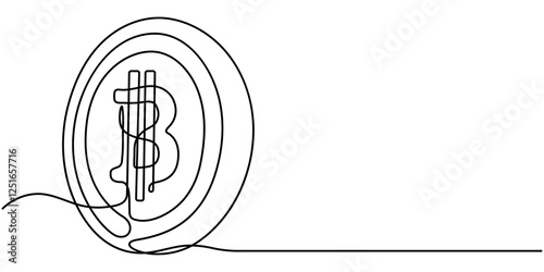 one line drawing stack of coin money currency vector illustration template design, Hand holding coin continuous one line drawing art with dollar symbol, coin continuous one line drawing, coin stags.