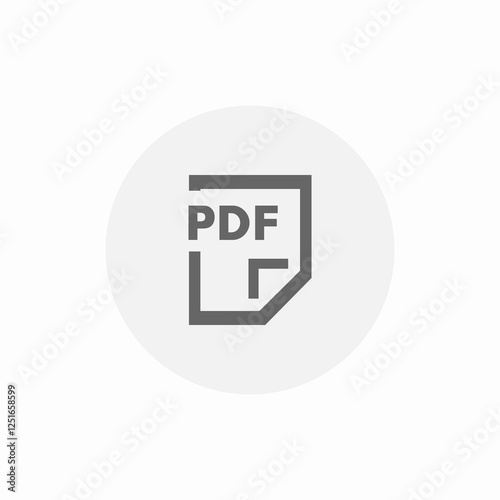 pdf file icon sign vector