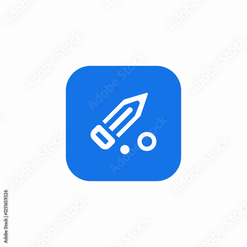 size eraser icon sign vector