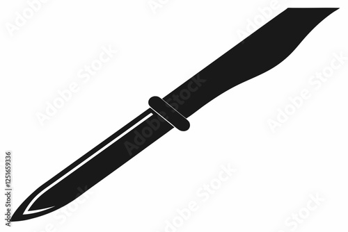 scalpel line art silhouette vector illustration