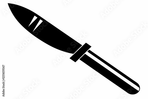 scalpel line art silhouette vector illustration