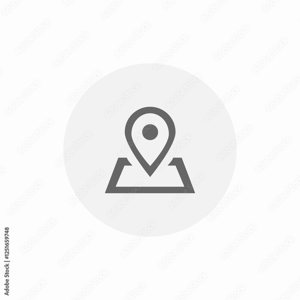 square location icon sign vector square location icon sign vector