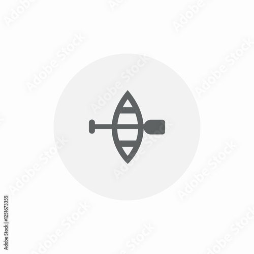 canoe use icon sign vector