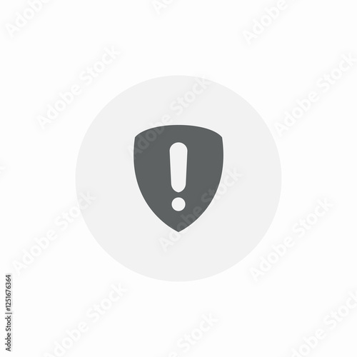 protection notice icon sign vector