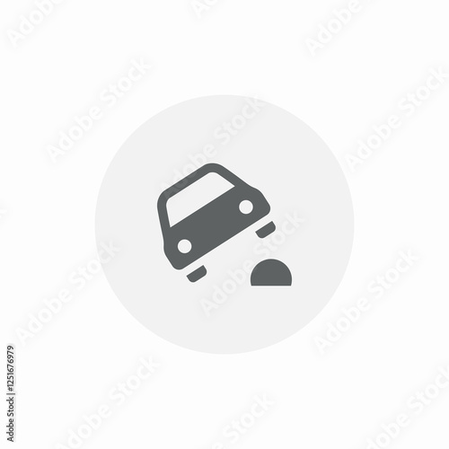 road obstacles icon sign vector