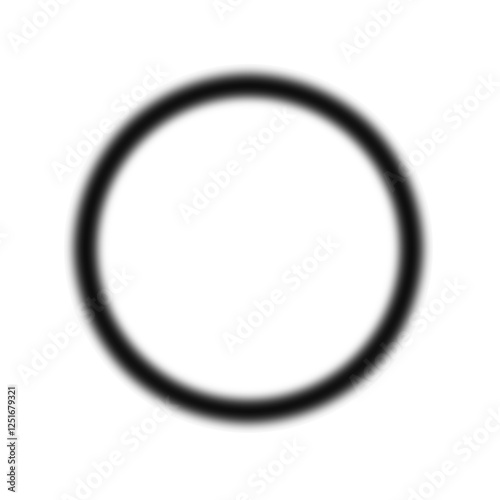 CERCLE AVEC LES BORDS FLOUS, PNG TRANSPARENT