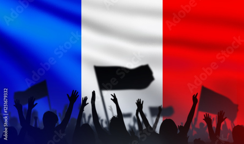 Canvas-taulu Strike in France