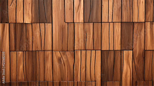 Seamless wood texture. Plank wooden pattern. Wall and floor wood panorama background. 