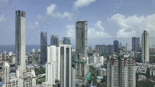 Mumbai Cityscape - Worli (blue skies)