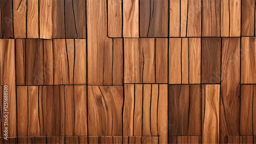 Seamless wood texture. Plank wooden pattern. Wall and floor wood panorama background. 