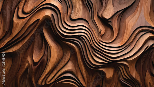 Abstract wood pattern. Wood texture. Wooden background. 
