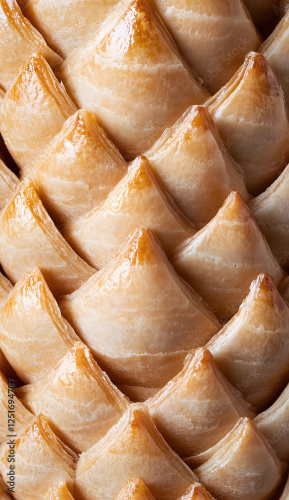Fototapeta premium A close-up texture of the outside of a pastry bun.