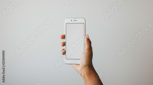 hand holding mobile phone
