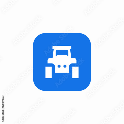 Wallpaper Mural farm tractor vehicle icon sign vector Torontodigital.ca