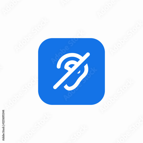 hearing aid icon sign vector