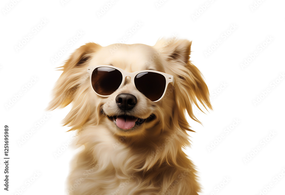 canino solid travel space tourism tour traveling yellow destination sunglasses concept color animal adorable wearing colourful dog cute amusing trip cut-out background summer pet funny humorous copy