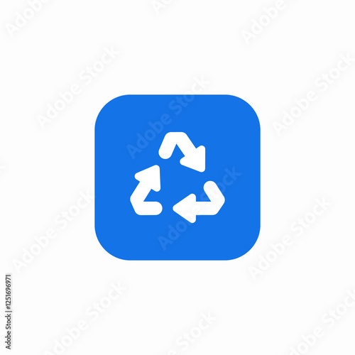 recycle material icon sign vector