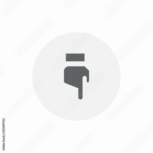 scroll down icon sign vector