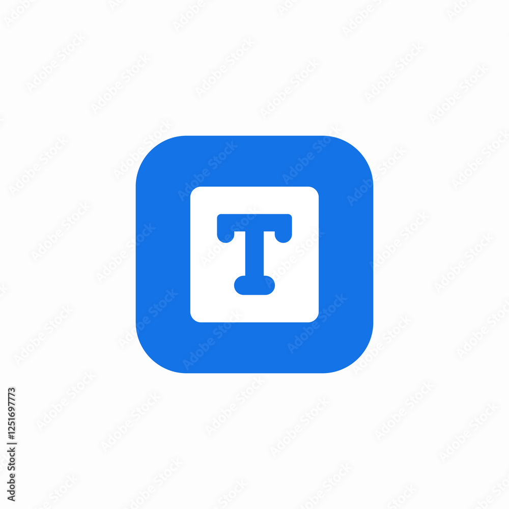 text bold frame icon sign vector text bold frame icon sign vector