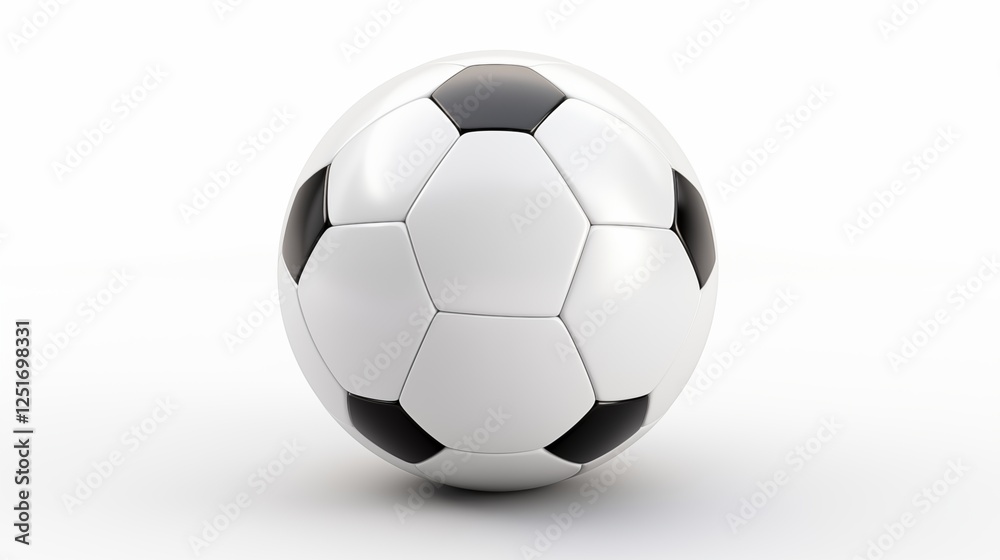 Football clipart on a white background,generative ai illustration Football clipart on a white background,generative ai illustration