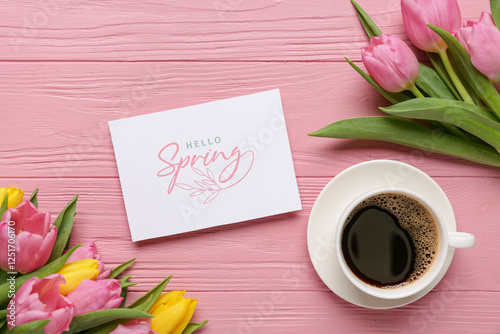 Greeting card with text HEL...