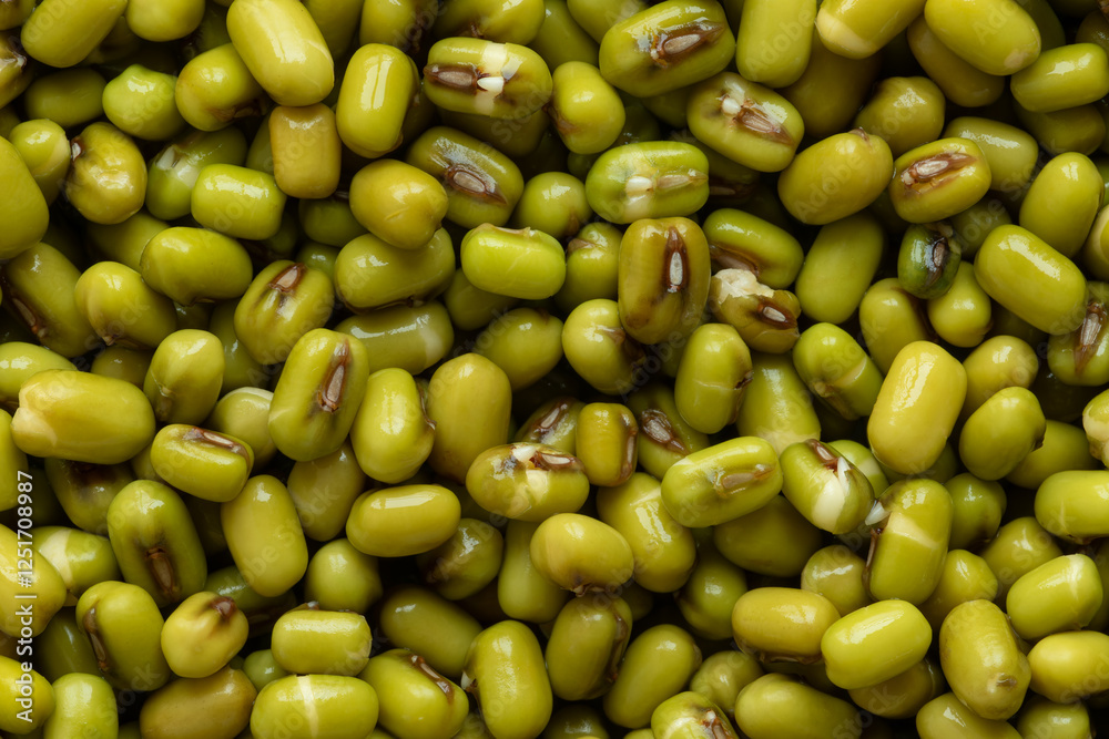 Soaked mung beans background. Soaked mung beans background.