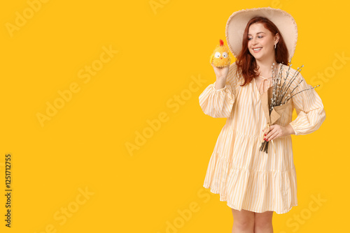 Beautiful young woman with ...
