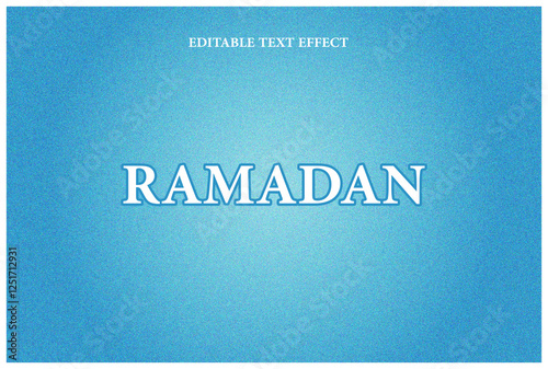 3D ramadan text effect template