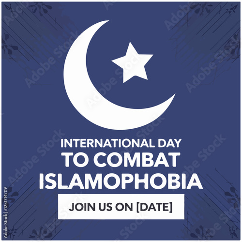 International Day to Combat Islamophobia flyer,poster,image 33.eps