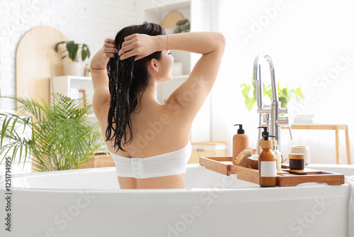 Beautiful young woman with ...