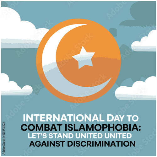 International Day to Combat Islamophobia flyer,poster,image 29.eps